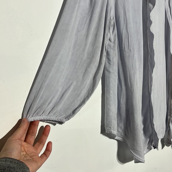 Victoria's Secret Light Blue Grey Lightweight Kimono Size XS/S - Picture 4 of 7